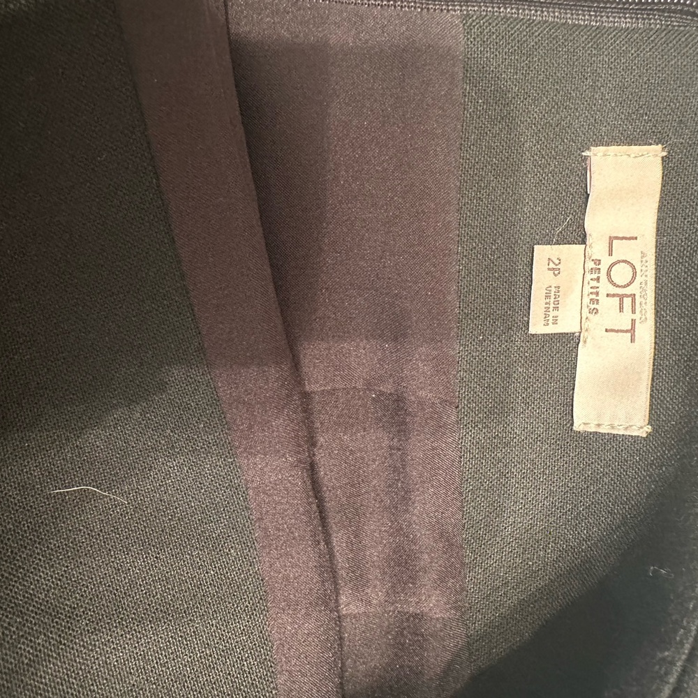 LOFT Petite Black Skirt